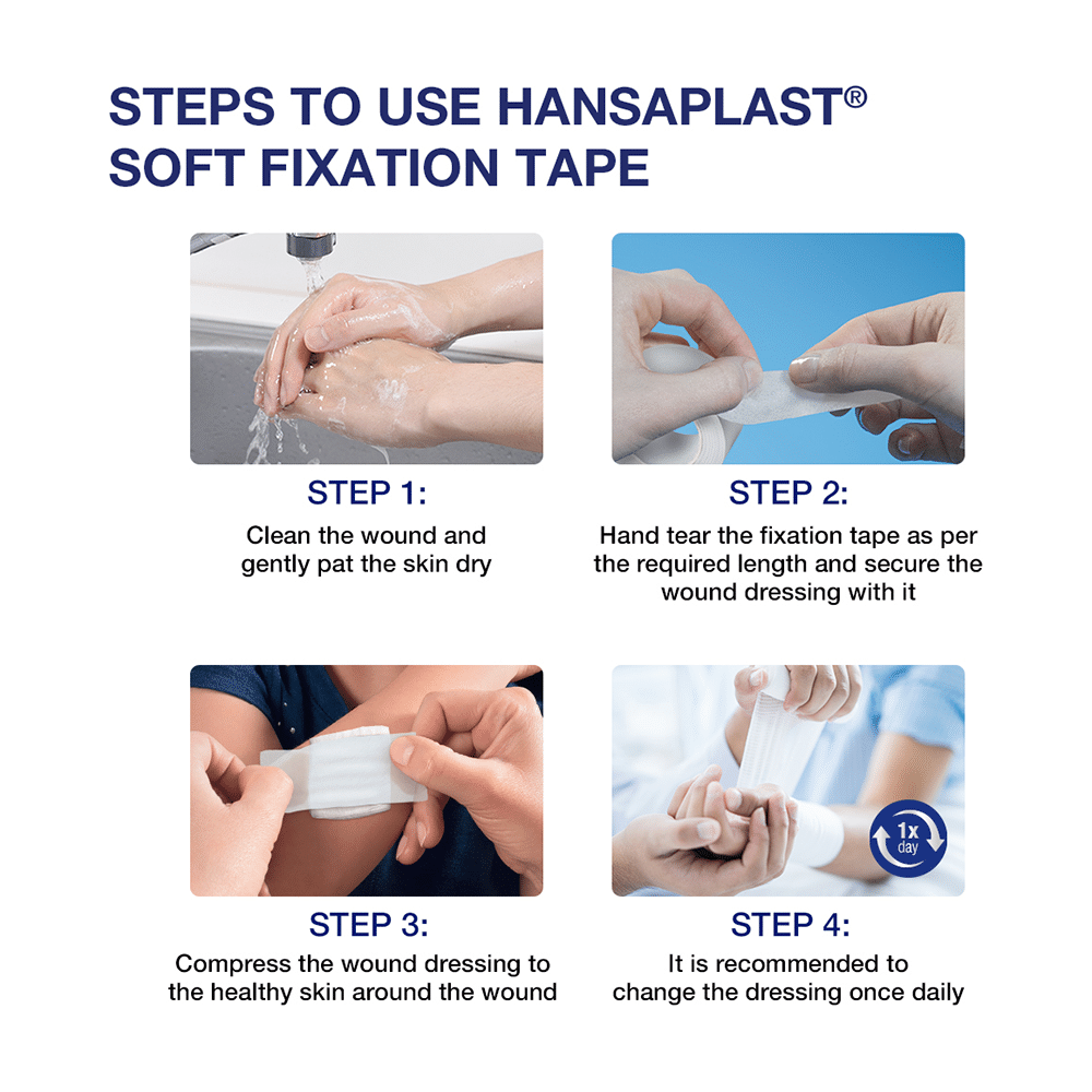 Hansaplast Soft Fixation Tape (1.25cm X 9.14m) - Image 11