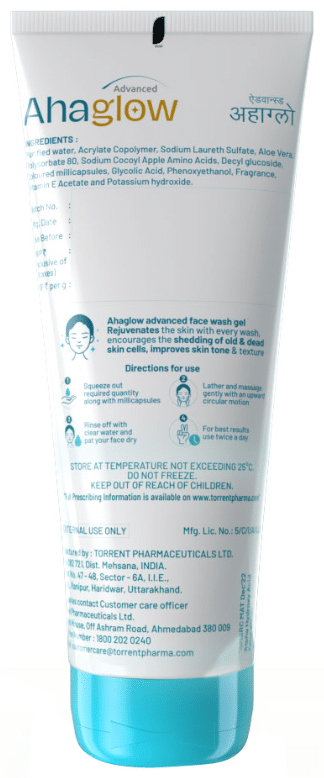 Ahaglow Advanced Skin Rejuvenating Face Wash Gel - Image 2