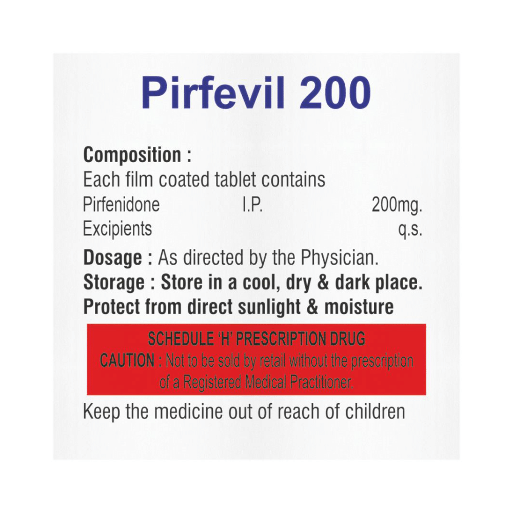 Pirfevil 200mg Tablet - Image 2