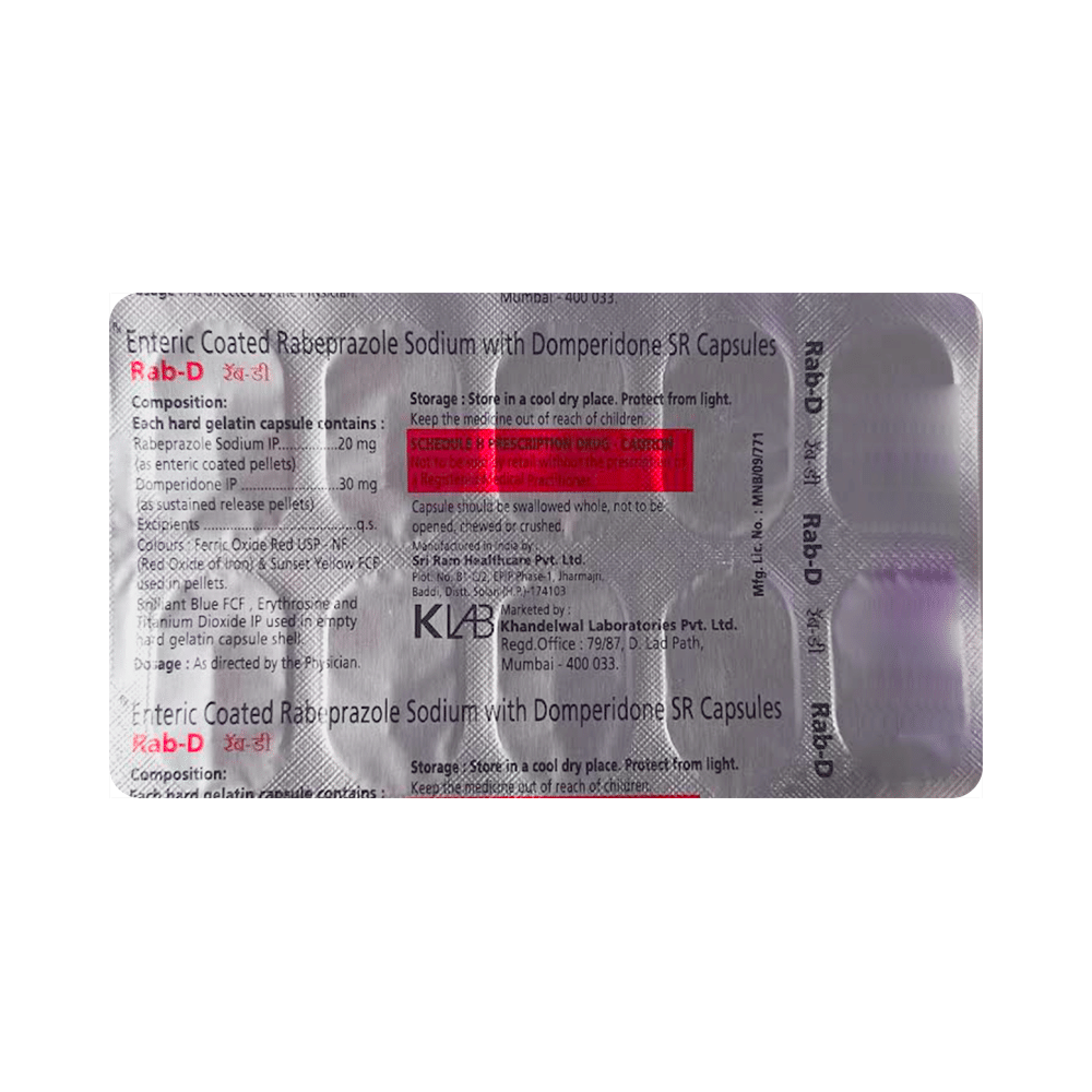 Rab D 30mg/20mg Capsule