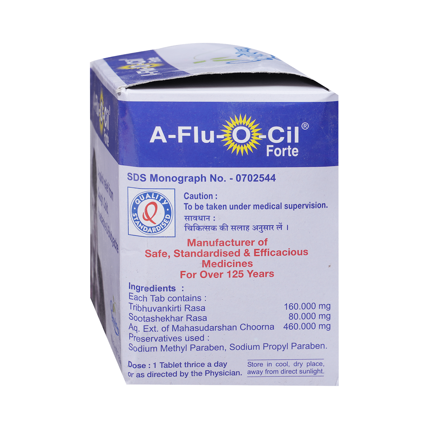 Dhootapapeshwar A Flu-O-Cil Forte Tablet | Relieves Cough, Cold, Headache & Bodyache - Image 3