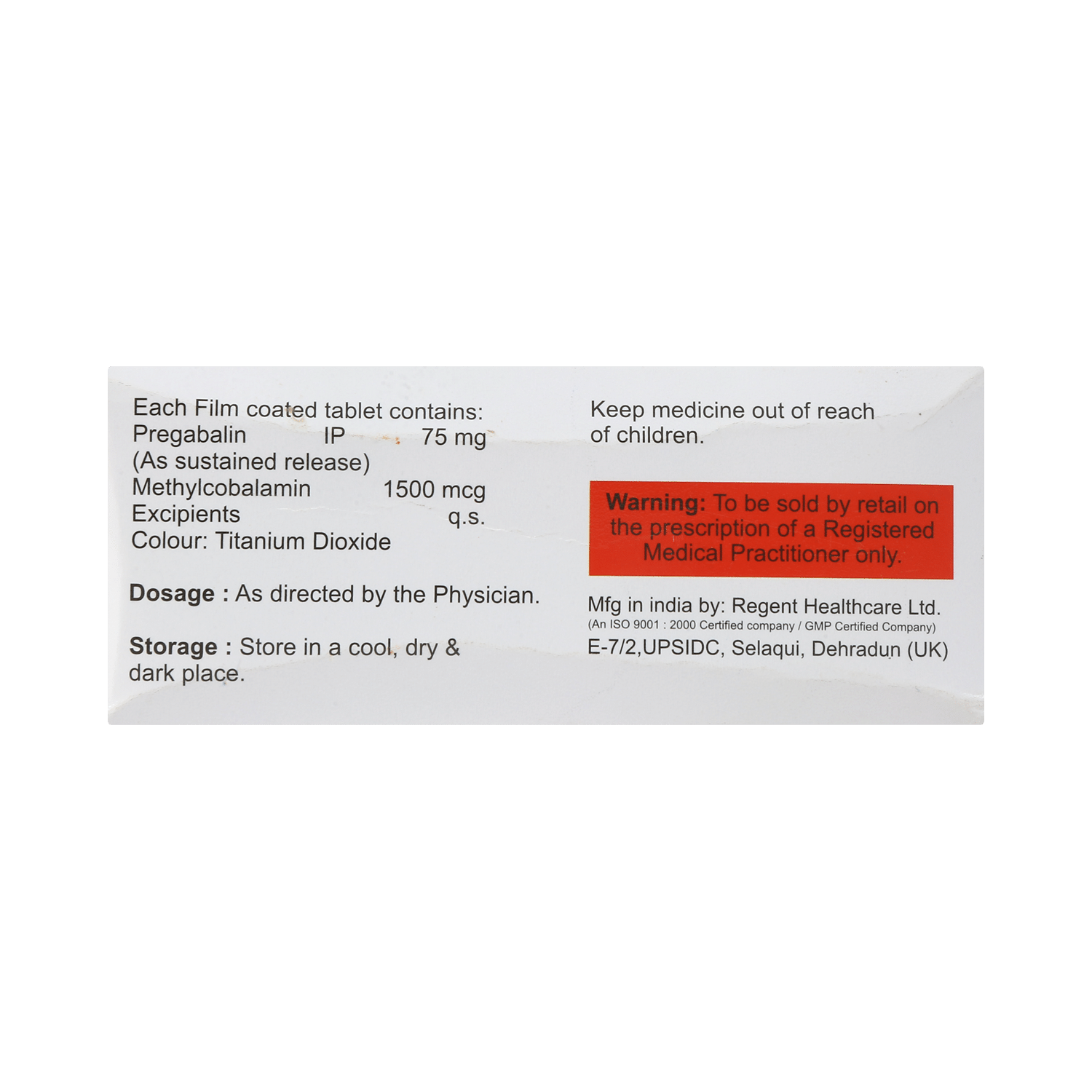 Mecocel PG 1500mcg/75mg Tablet - Image 4
