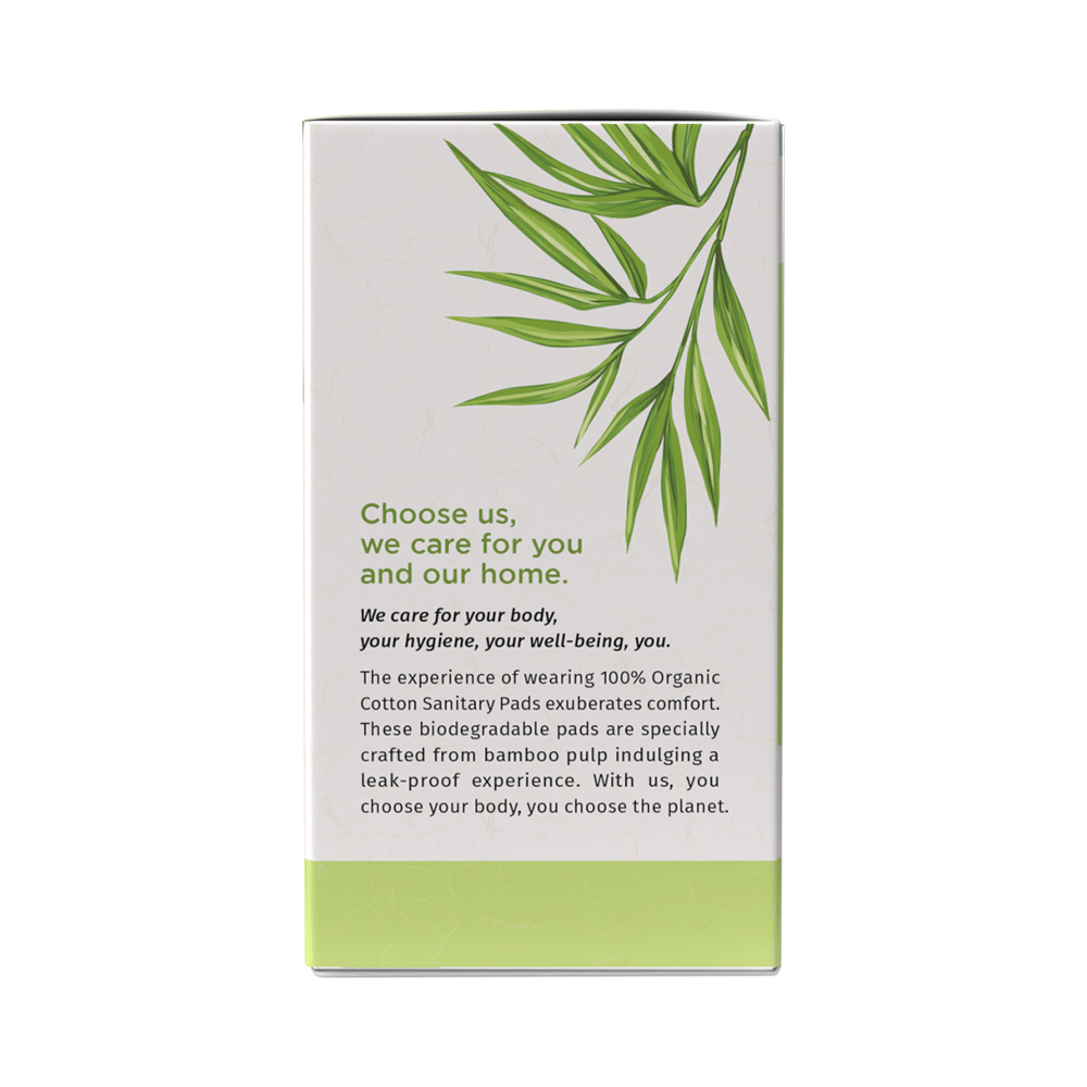 Pee Safe 100% Organic Cotton - Biodegradable Sanitary Pads | Overnight - Image 3