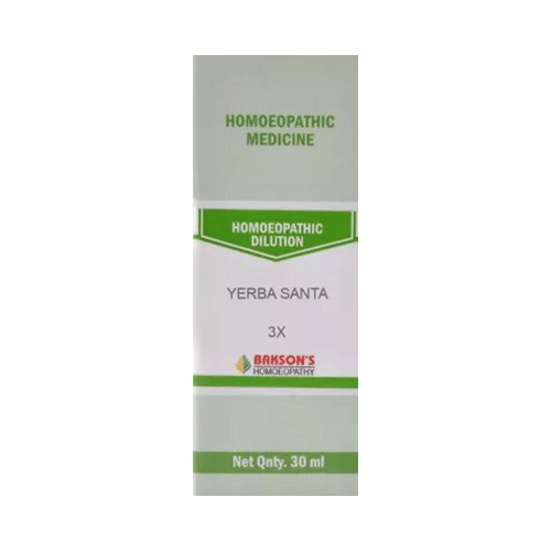 Bakson's Homeopathy Yerba Santa  Dilution 3X
