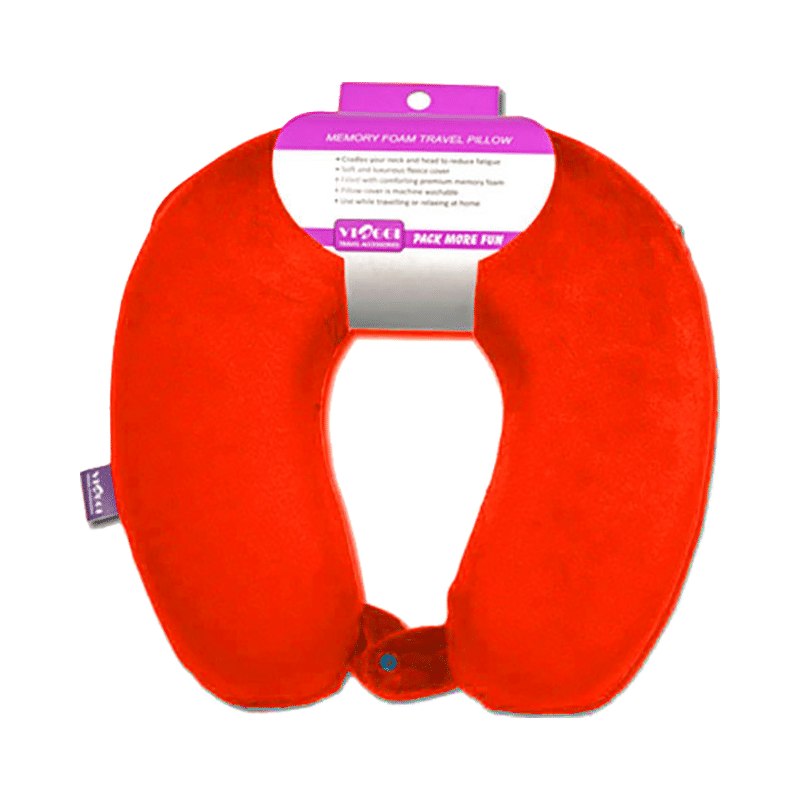 Viaggi U Shape Memory Foam Neck Pillow Red - Image 1