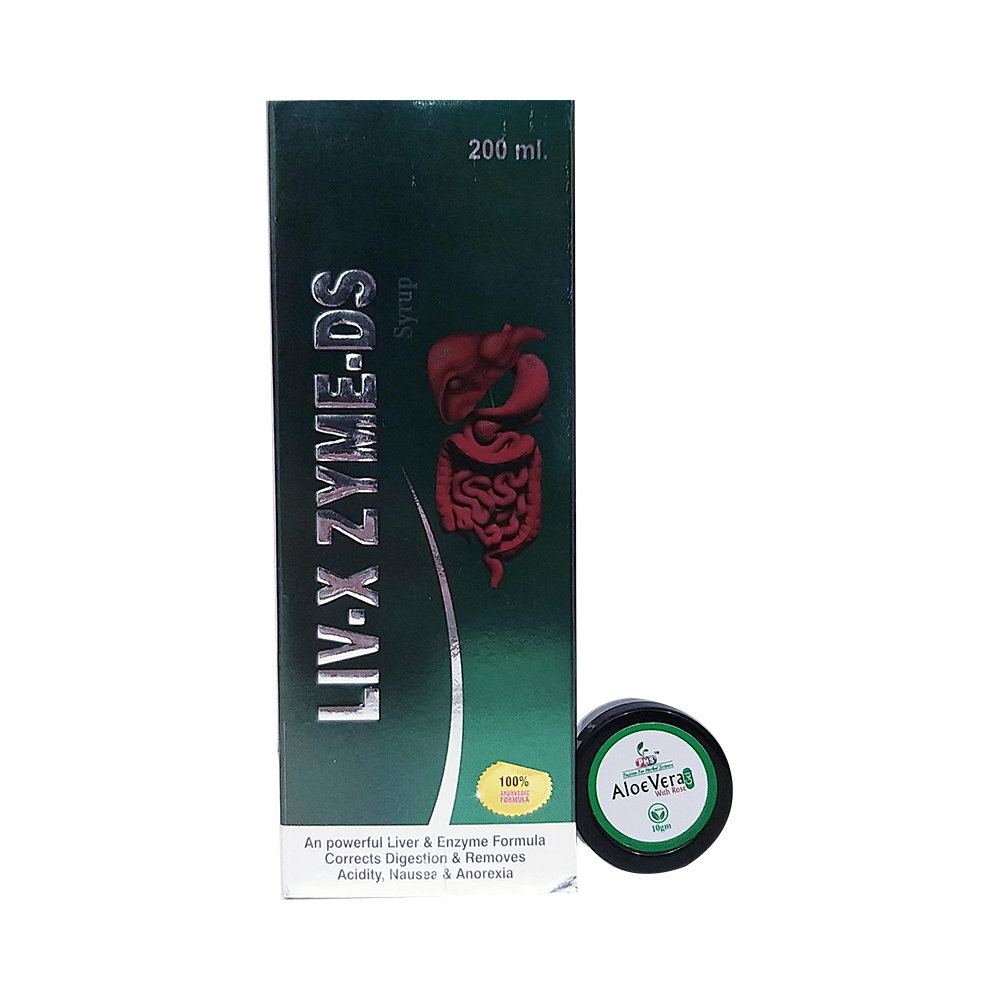 Shri Nath Liv-X-Zyme-DS Syurp with Aloe Vera Gel 10gm free