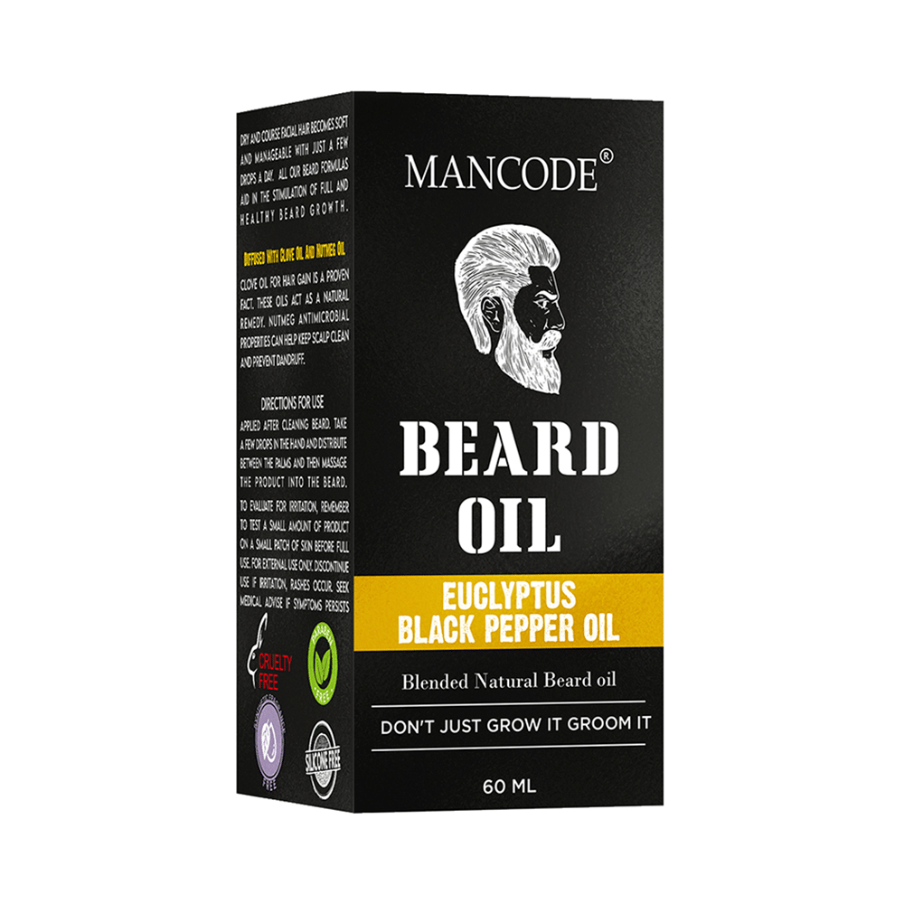 Mancode Euclyptus Black Pepper Oil Beard Oil