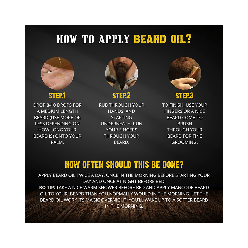 Mancode Euclyptus Black Pepper Oil Beard Oil - Image 7