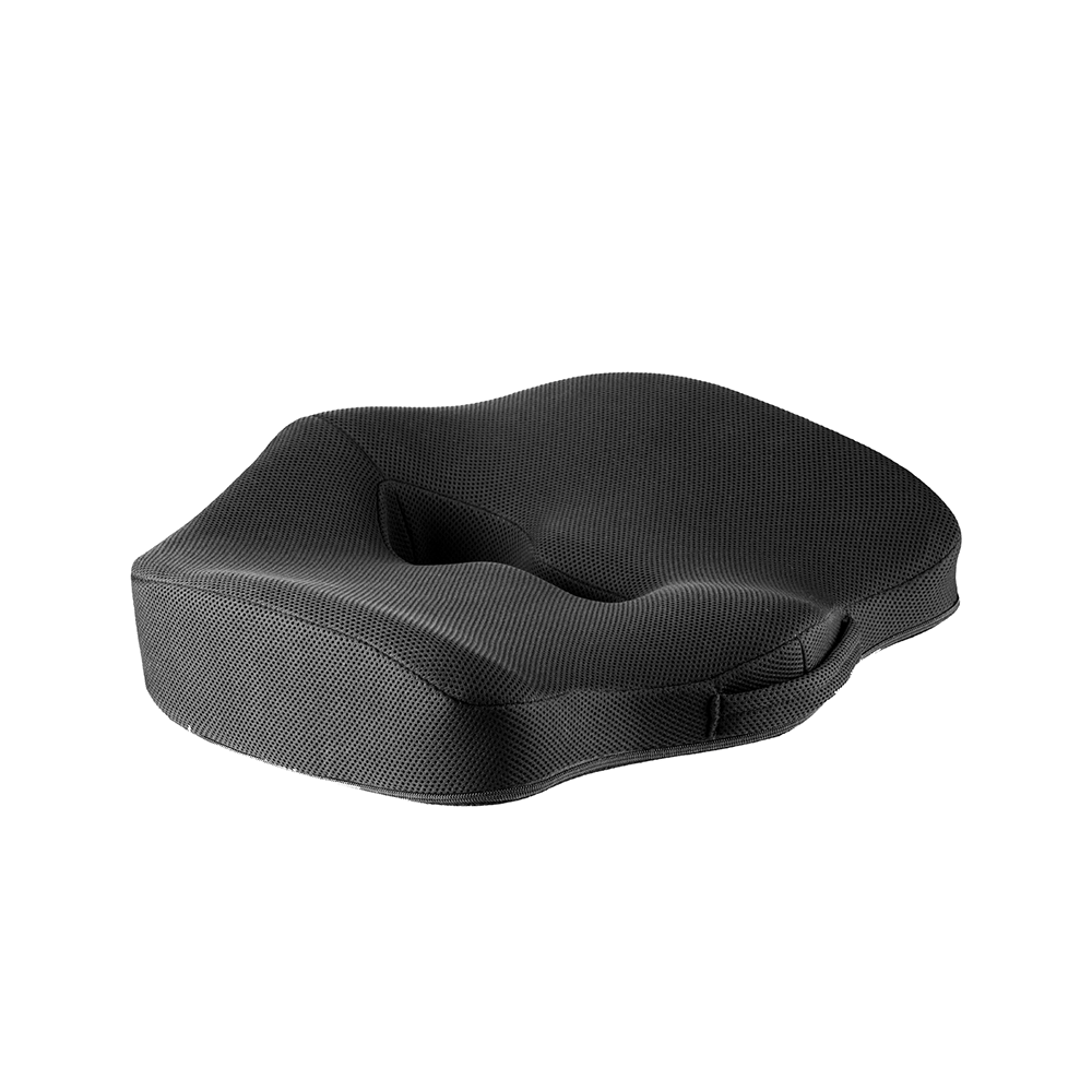 The White Willow Coccyx Orthopedic Seat Cushion Black Plain - Image 1