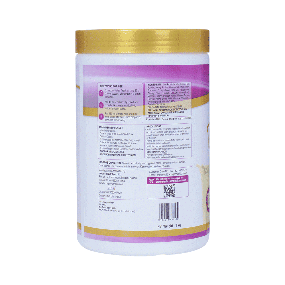 PentaSure HP with Whey, Milk & Soy Protein | Flavour Powder Banana Vanilla - Image 4