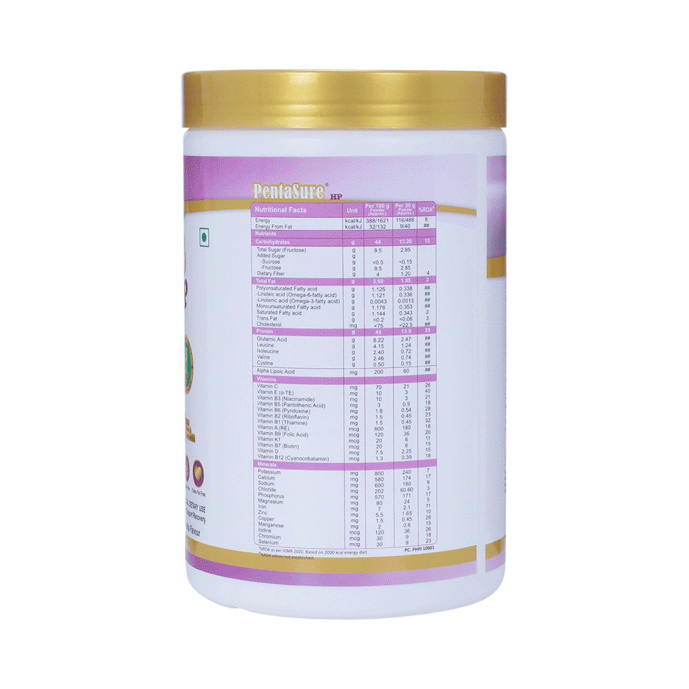 PentaSure HP with Whey, Milk & Soy Protein | Flavour Powder Banana Vanilla - Image 3