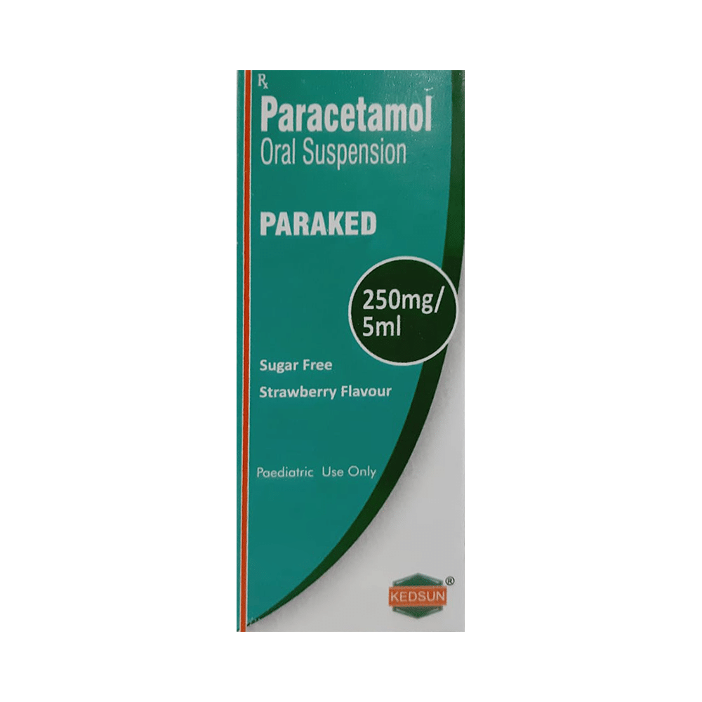 Paraked Oral Suspension Strawberry Sugar Free - Image 1