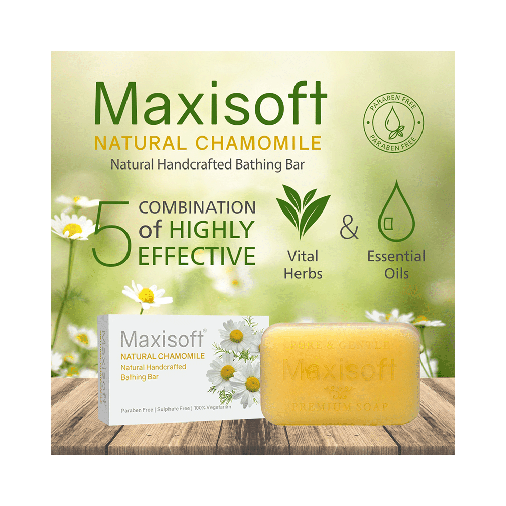 Maxisoft Natural Chamomile Bathing Bar (75gm Each) - Image 3