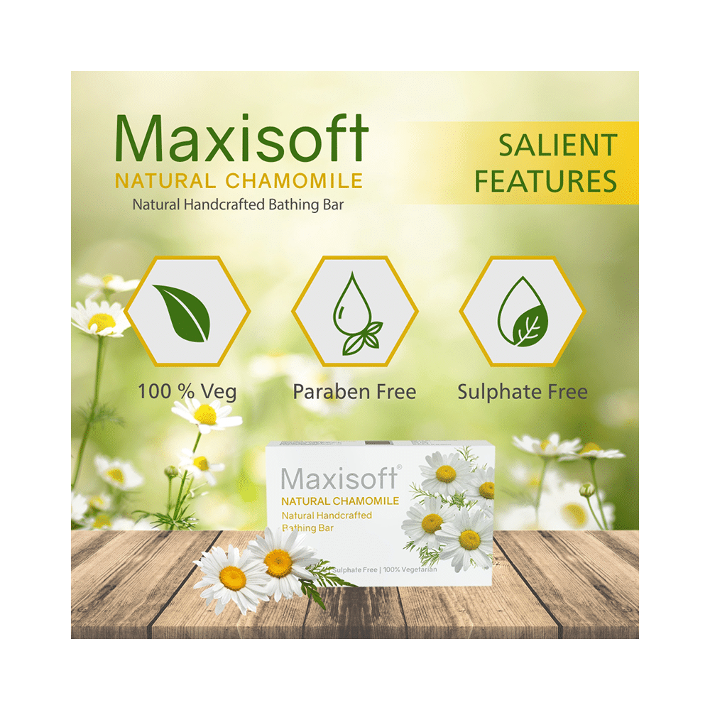 Maxisoft Natural Chamomile Bathing Bar (75gm Each) - Image 7