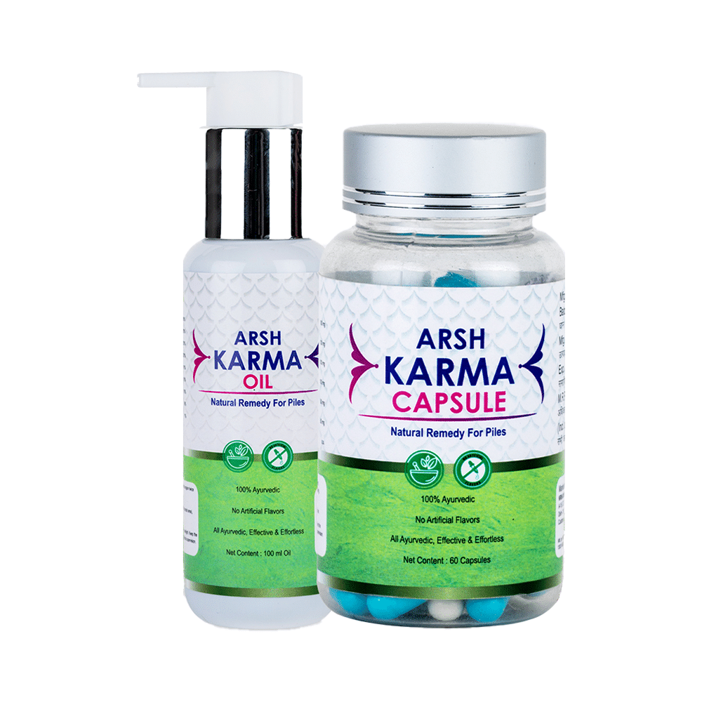 Ayukarma Arsh Karma Capsule Natural Remedy for Piles(60 Each) - Image 1