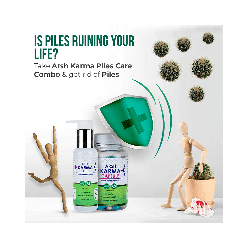 Ayukarma Arsh Karma Capsule Natural Remedy for Piles(60 Each) - Image 2