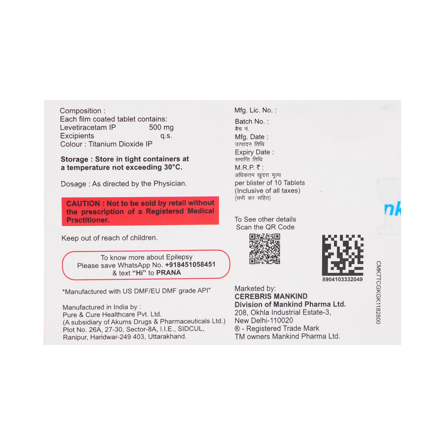 Epifast 500mg Tablet - Image 3