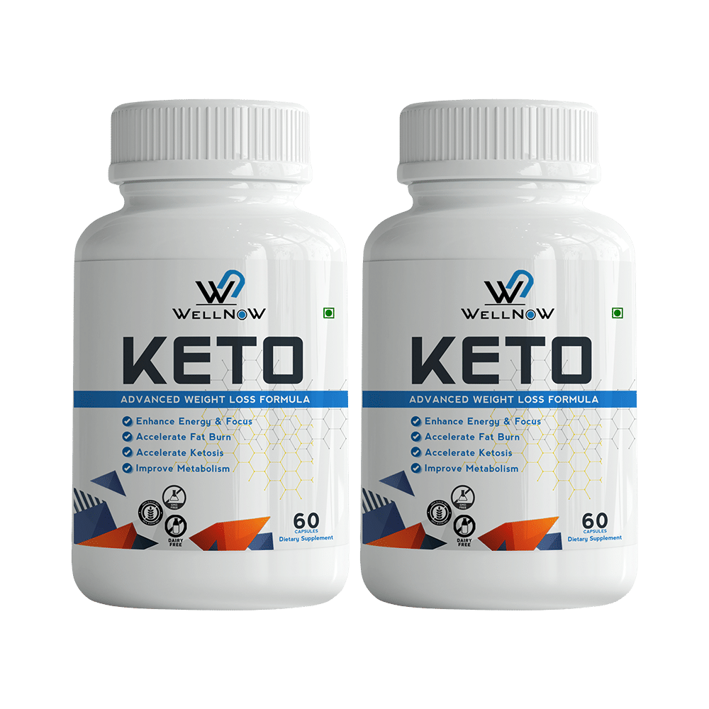 Wellnow Keto Capsules for Improved Metabolism, Fat Loss & Energy (60 Each) - Image 1