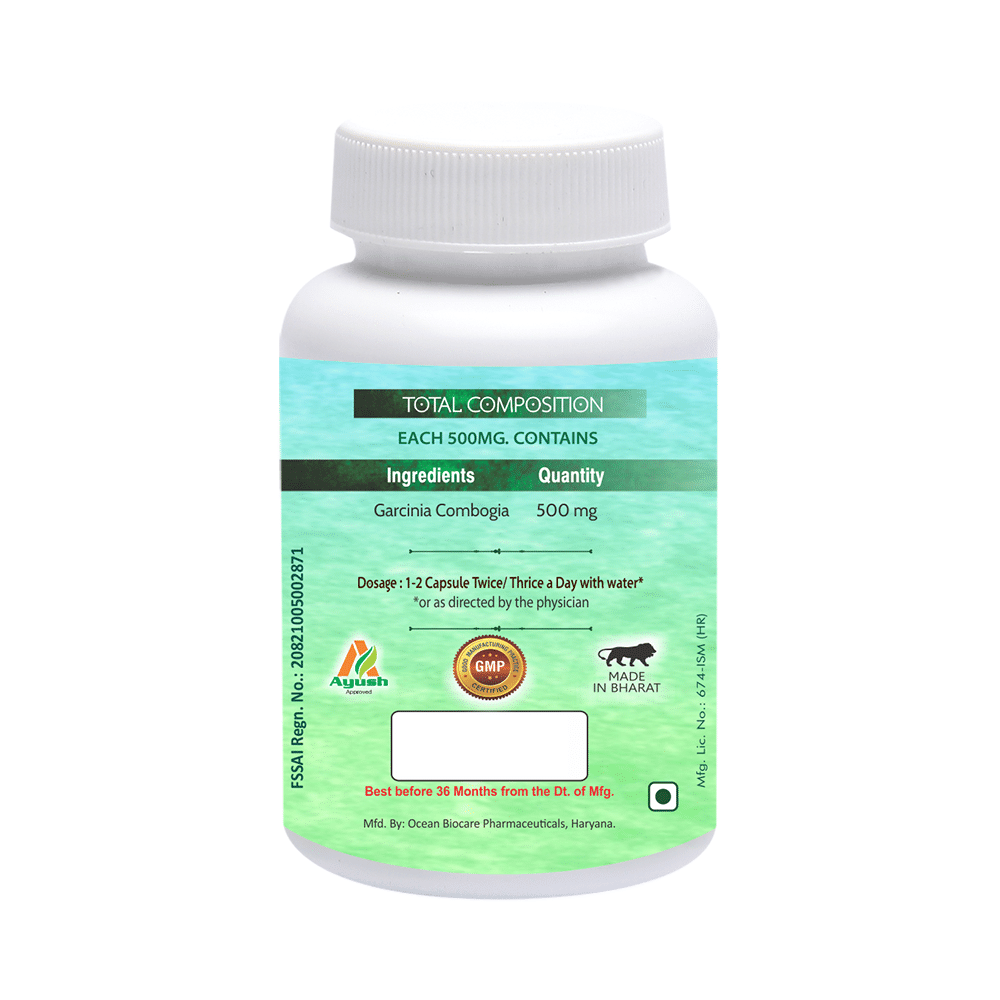 Aachman Veda Garcinia Cambogia 500mg 60% HCA Weight Loss Capsule (60 Each) - Image 2