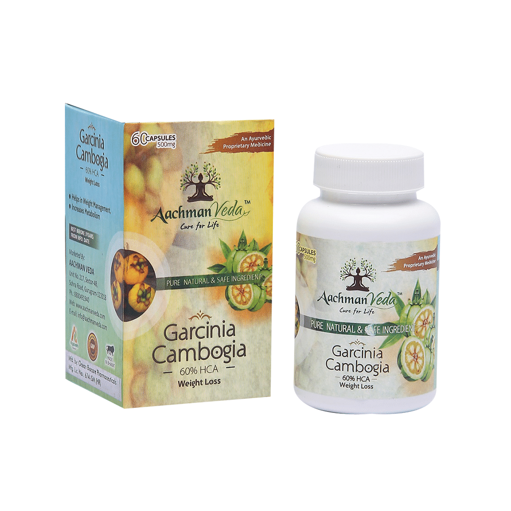 Aachman Veda Garcinia Cambogia 500mg 60% HCA Weight Loss Capsule (60 Each) - Image 3