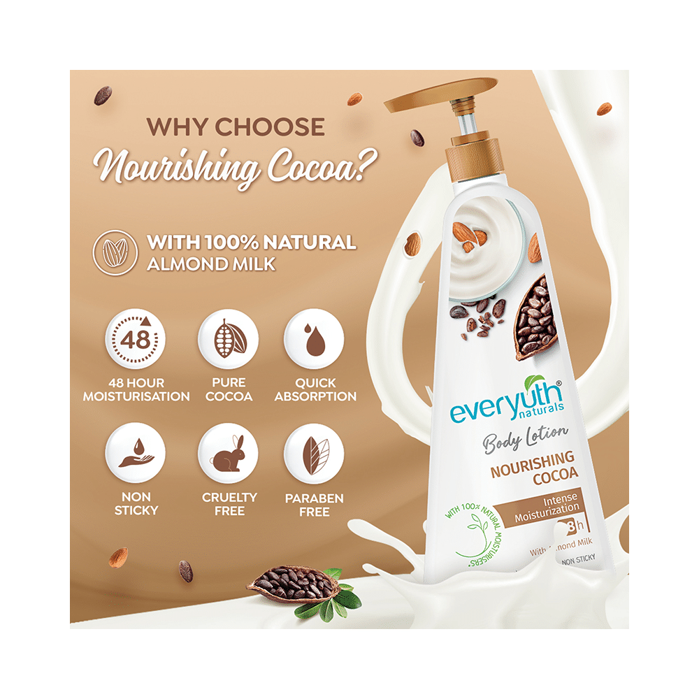 Everyuth Naturals Body Lotion Nourishing Cocoa - Image 3