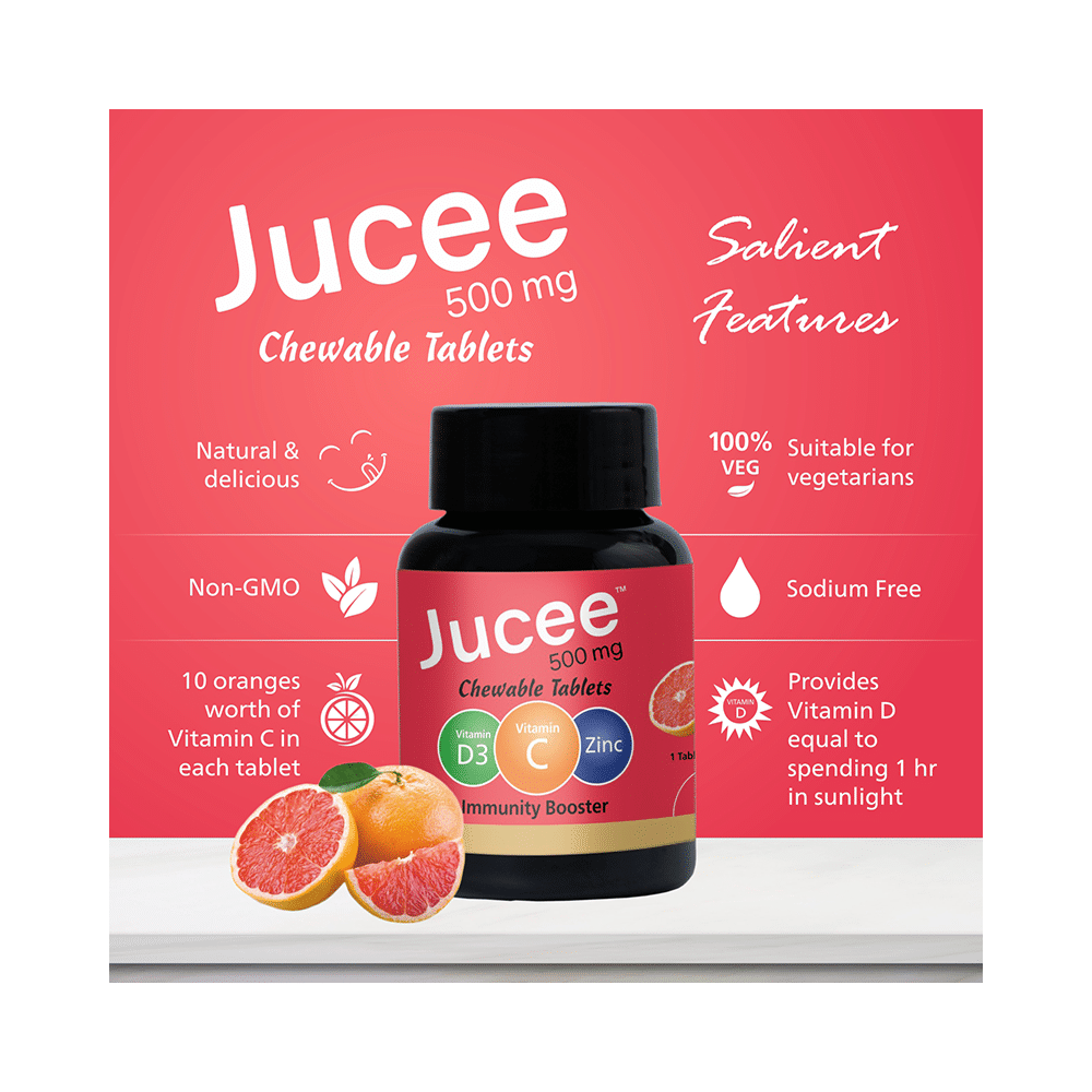 Jucee 500mg Chewable Tablet (60 Each) Delicious Grapefruit - Image 6