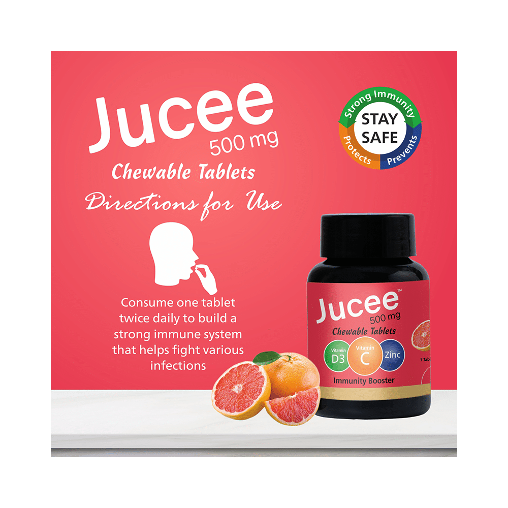 Jucee 500mg Chewable Tablet (60 Each) Delicious Grapefruit - Image 7