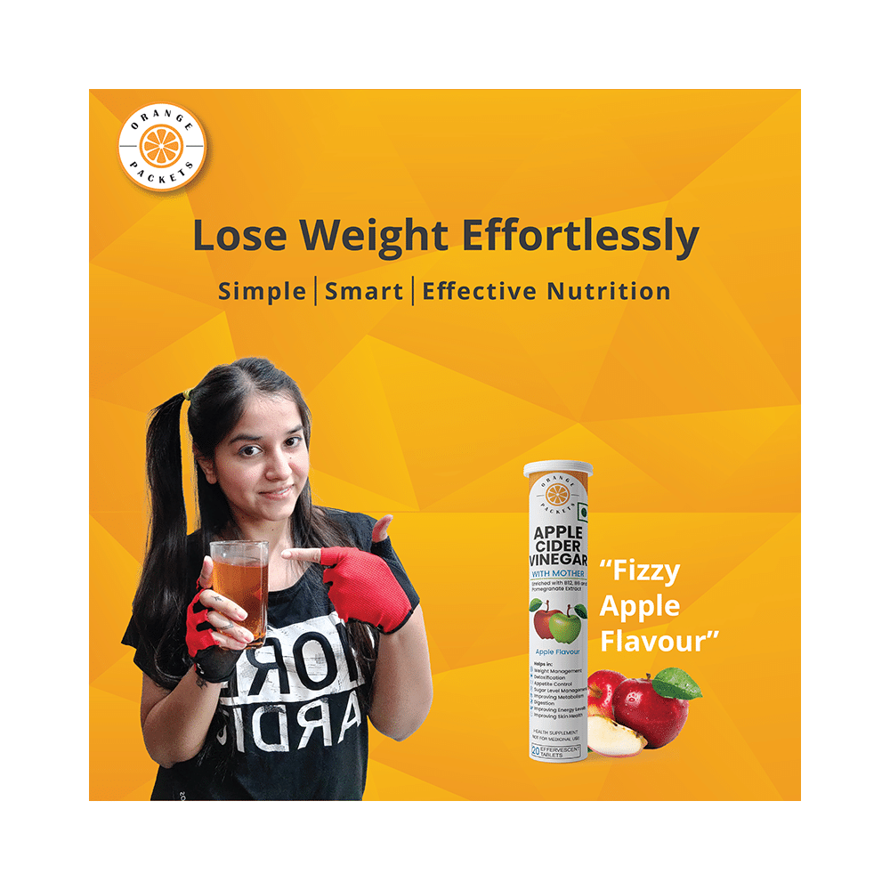 Orange Packets Apple Cider Vinegar with Mother Effervescent Tablet Apple Flavour - Image 11