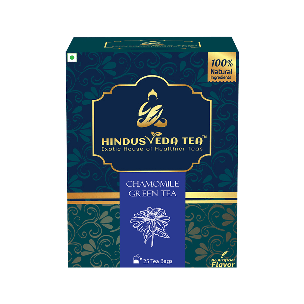 Hindusveda Tea Chamomile Green Tea - Image 1