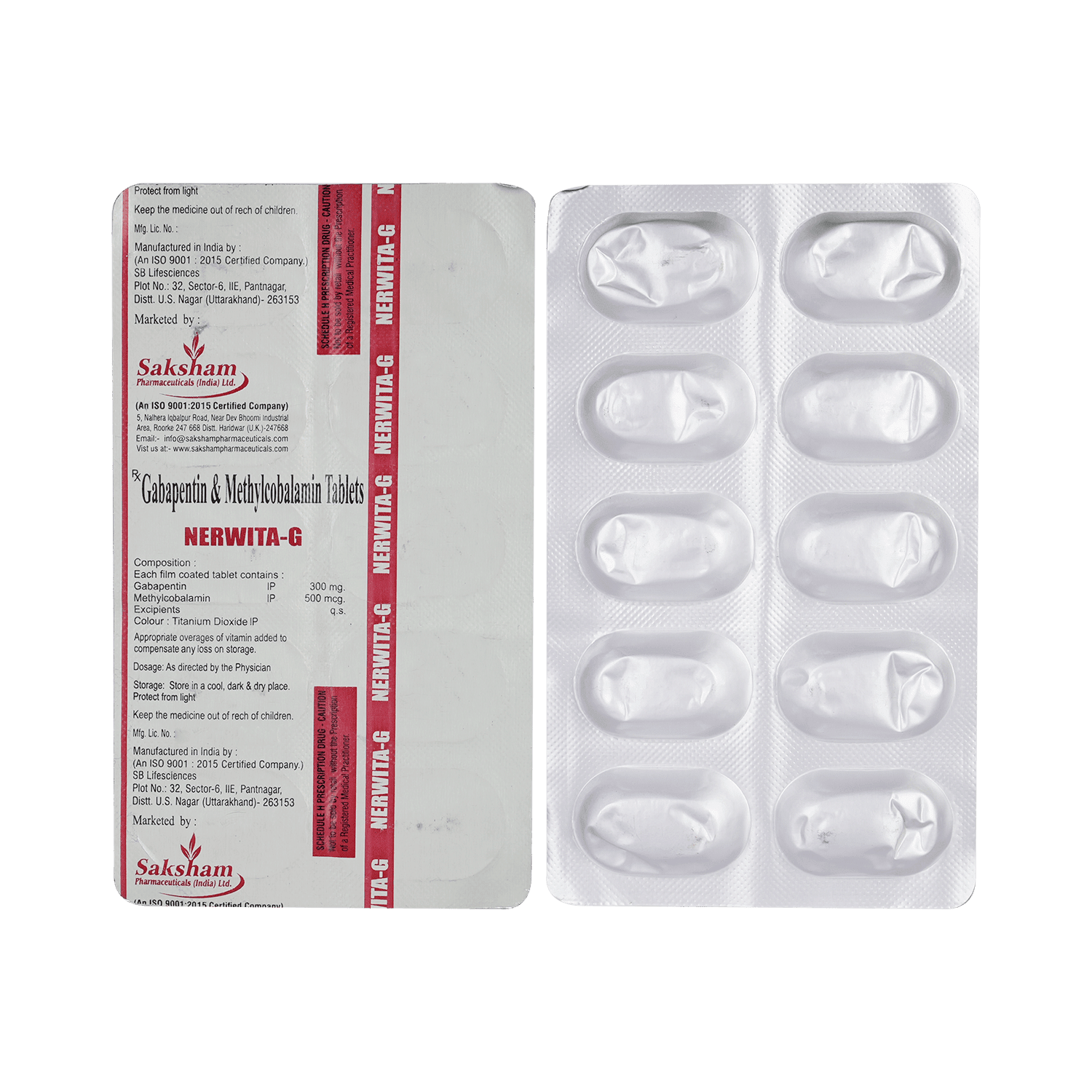 Nerwita G 300mg/500mcg Tablet - Image 1