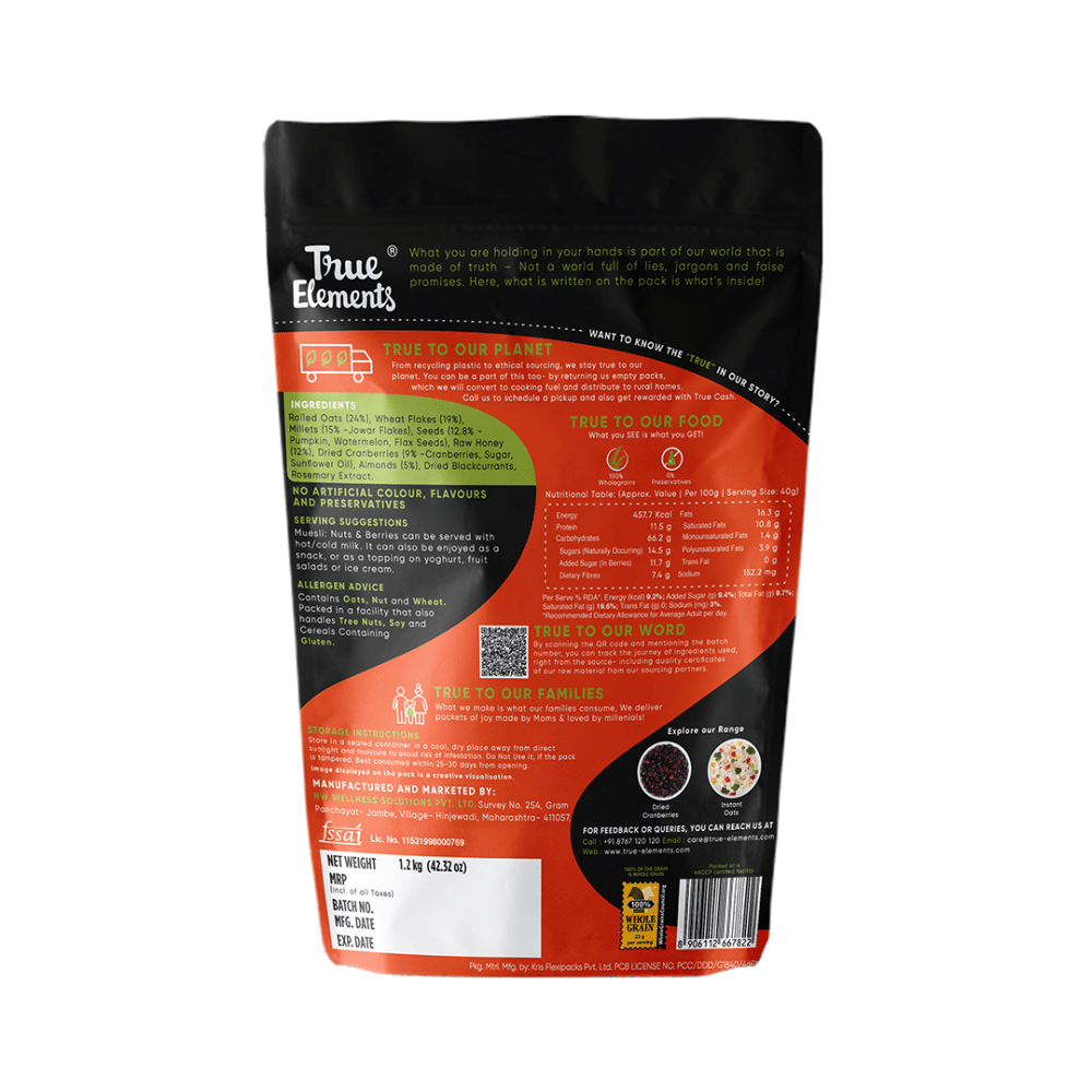 True Elements No Added Sugar Muesli - Image 2