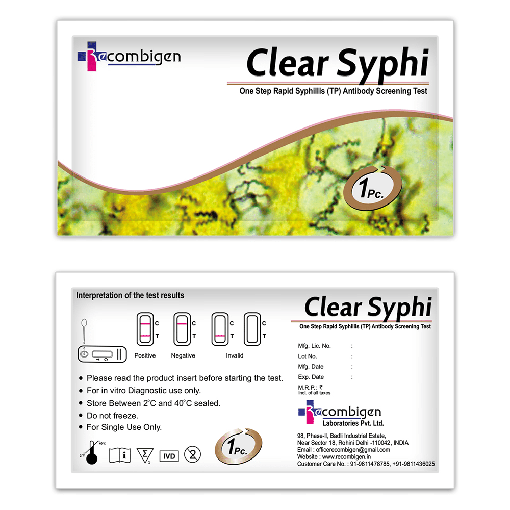 Recombigen Clear Syphi Rapid Test Card Kit - Image 3