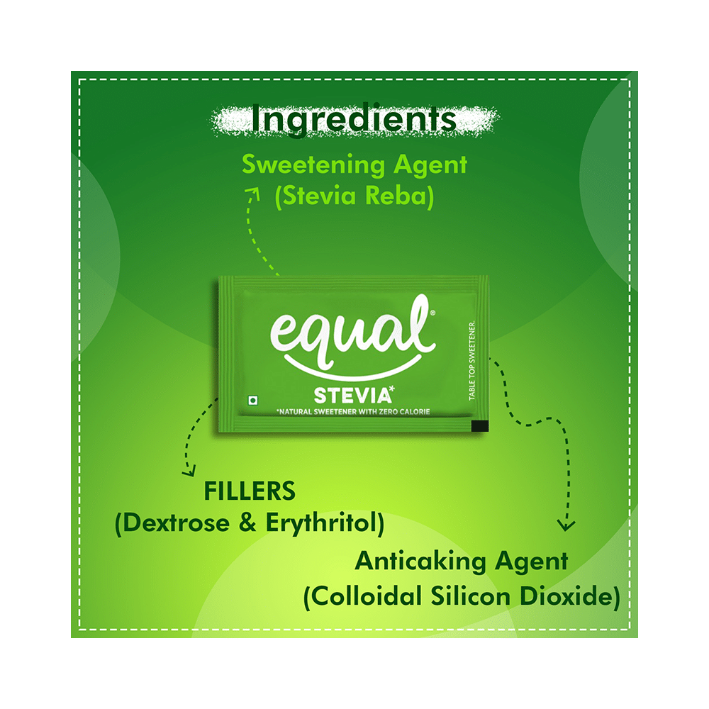 Equal Stevia Low Calorie Sweetner Sachet (100 Each) - Image 3