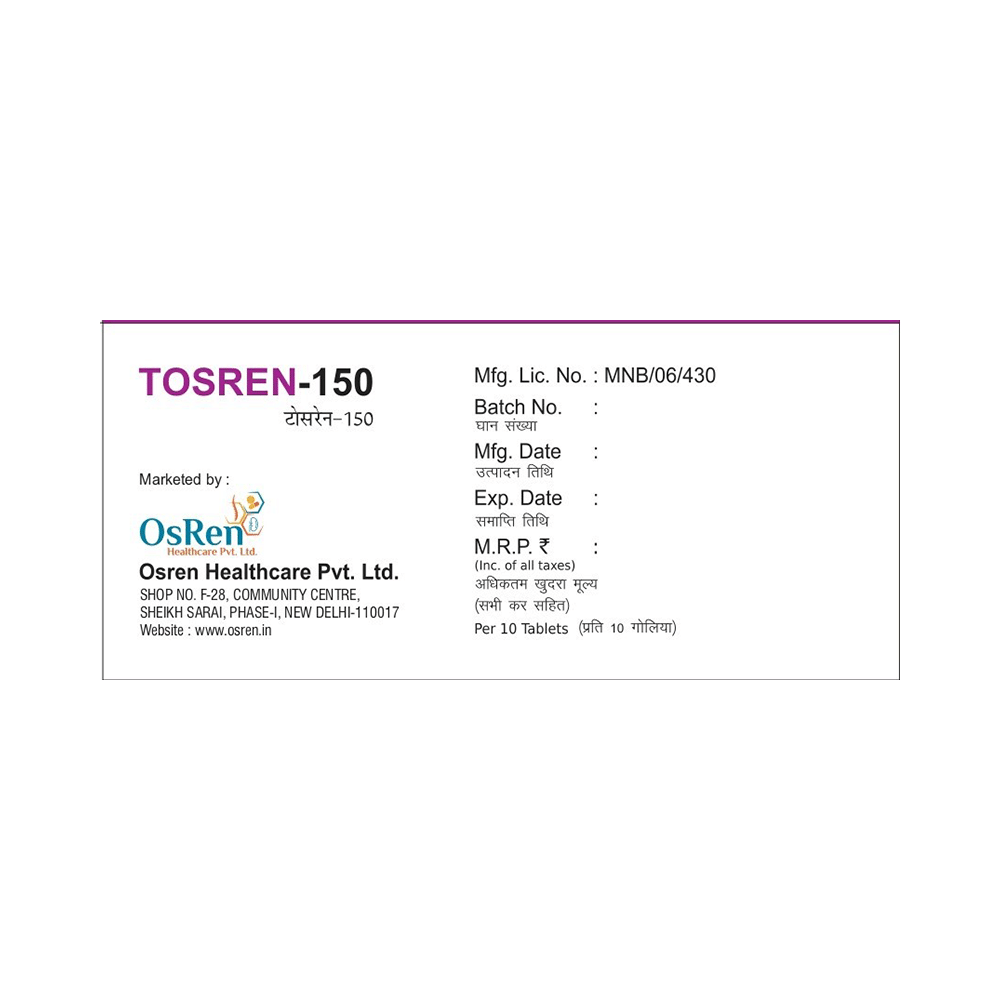 Tosren 150 Tablet - Image 3