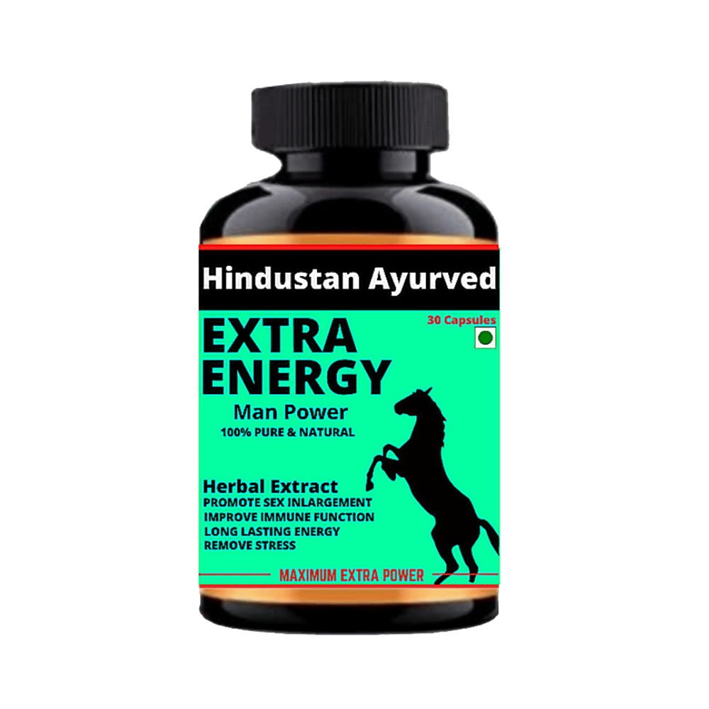 Hindustan Ayurved Extra Energy Man Power Capsule - Image 1