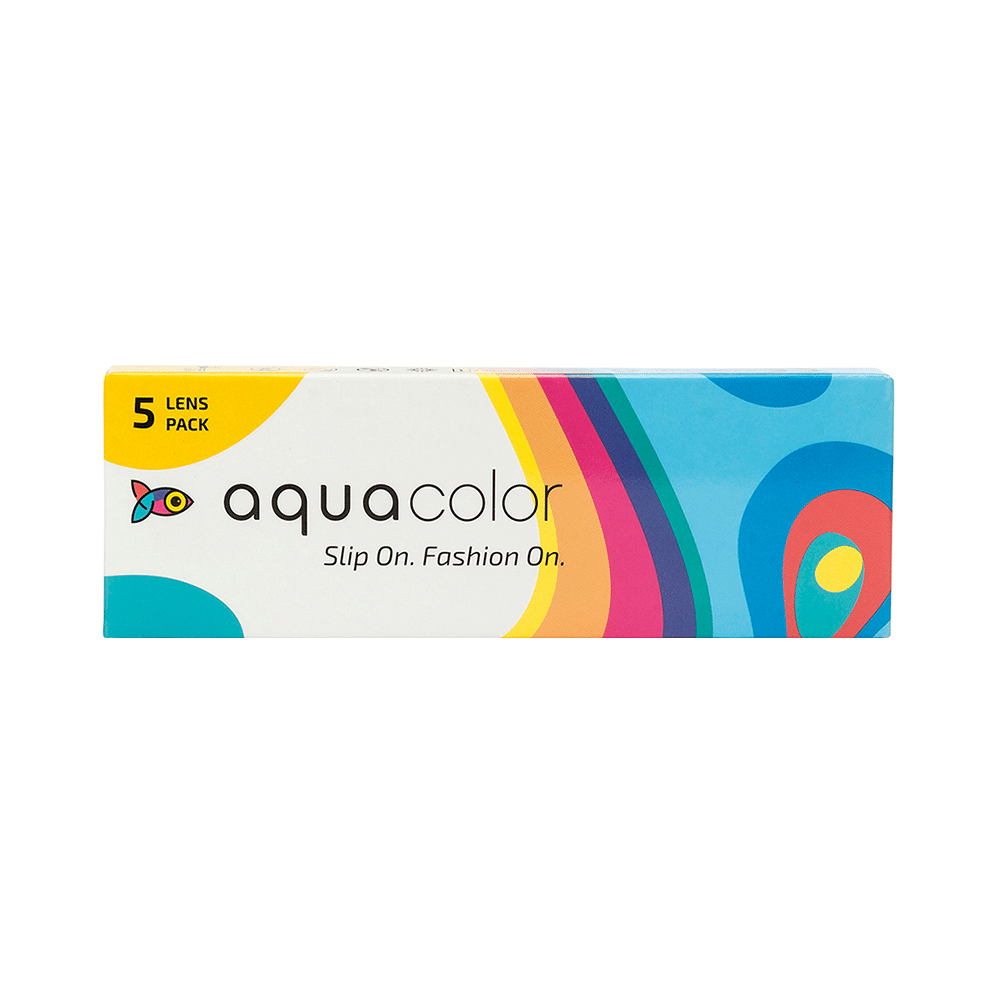 Aquacolor Daily Disposable Colored Contact Lens with UV Protection Optical Power -3.5 Tricky Turquoise - Image 1