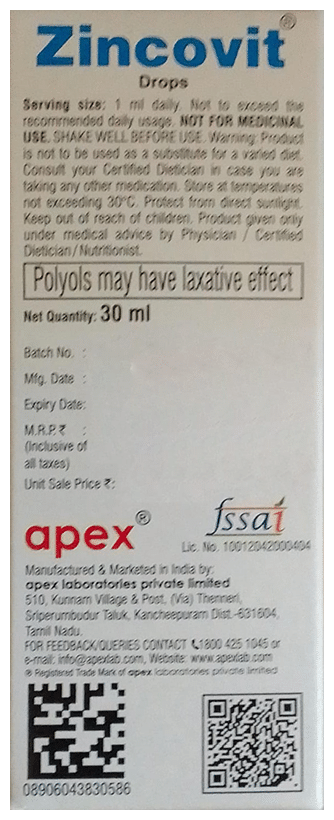Zincovit Oral Drops - Image 3