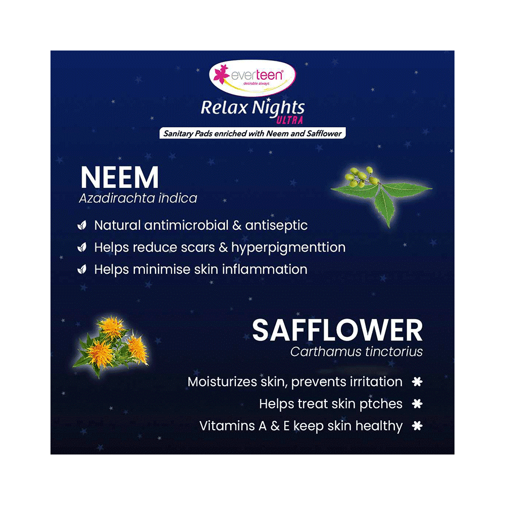 Everteen Relax Nights Ultra Sanitary Pads XXL (40 Each) with Menstrual Cramps Roll-On Inside - Image 5