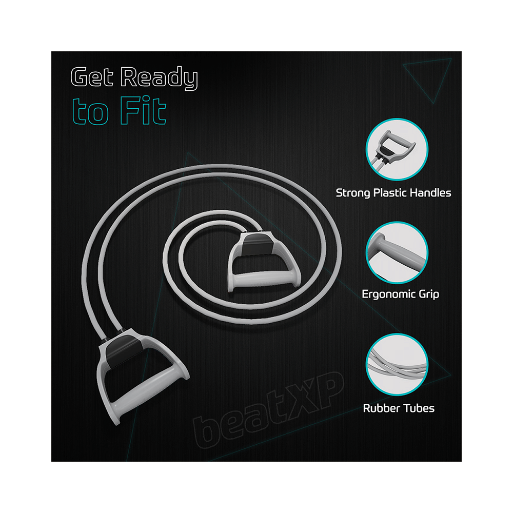 beatXP Resistance Band Double Tubing Grey Heavy GHVMEDFIT013 - Image 5