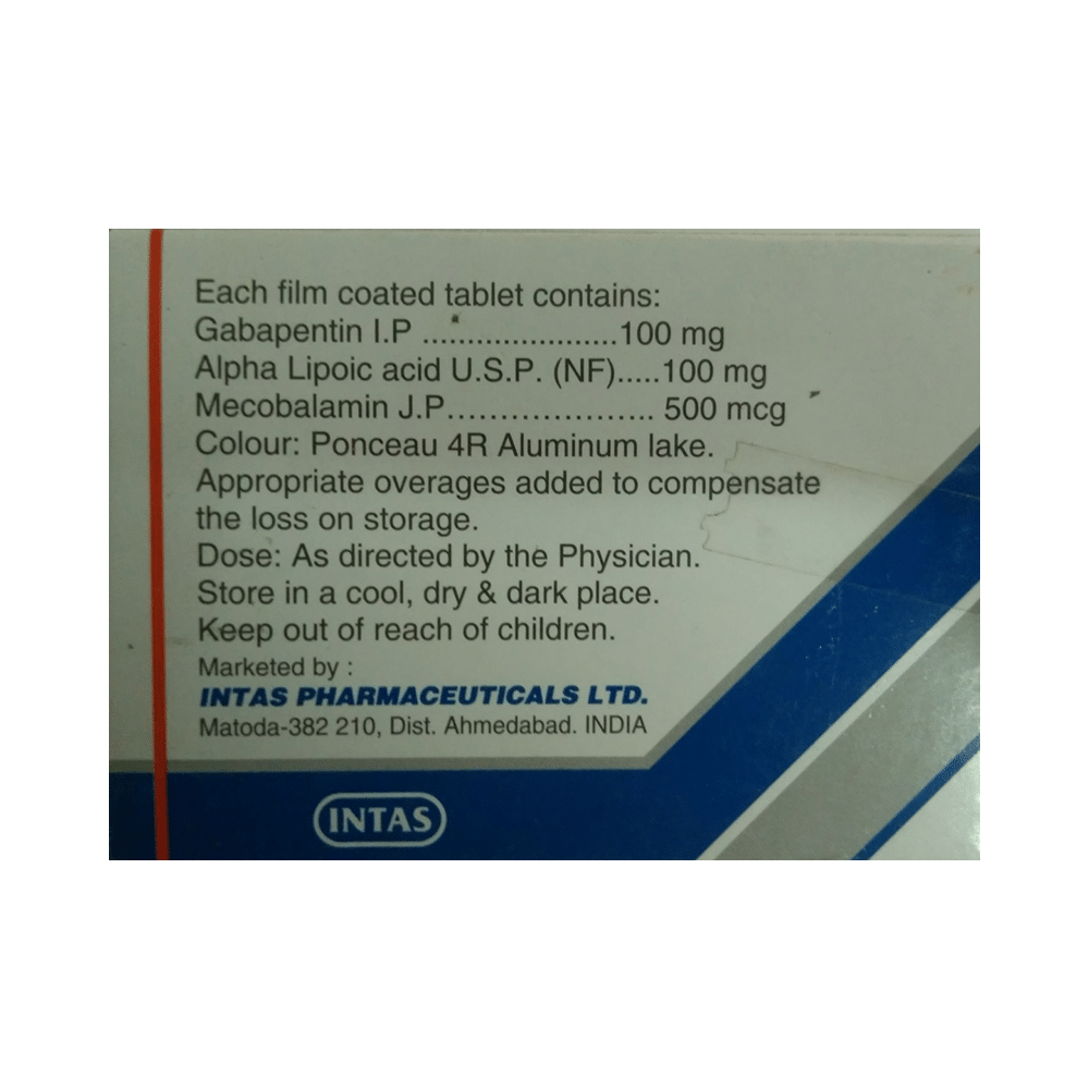 Gabapin Plus 100 Tablet - Image 2