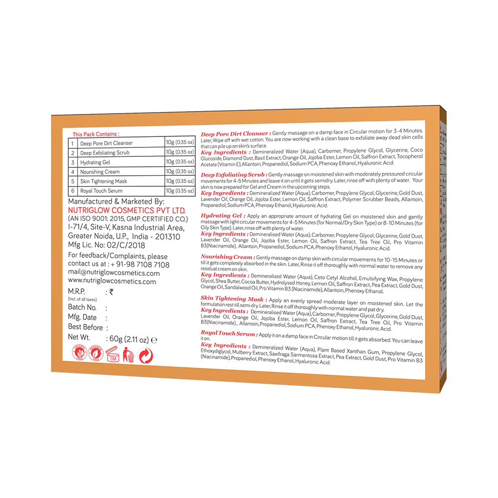 Nutriglow Gold Kesar Facial Kit - Image 2