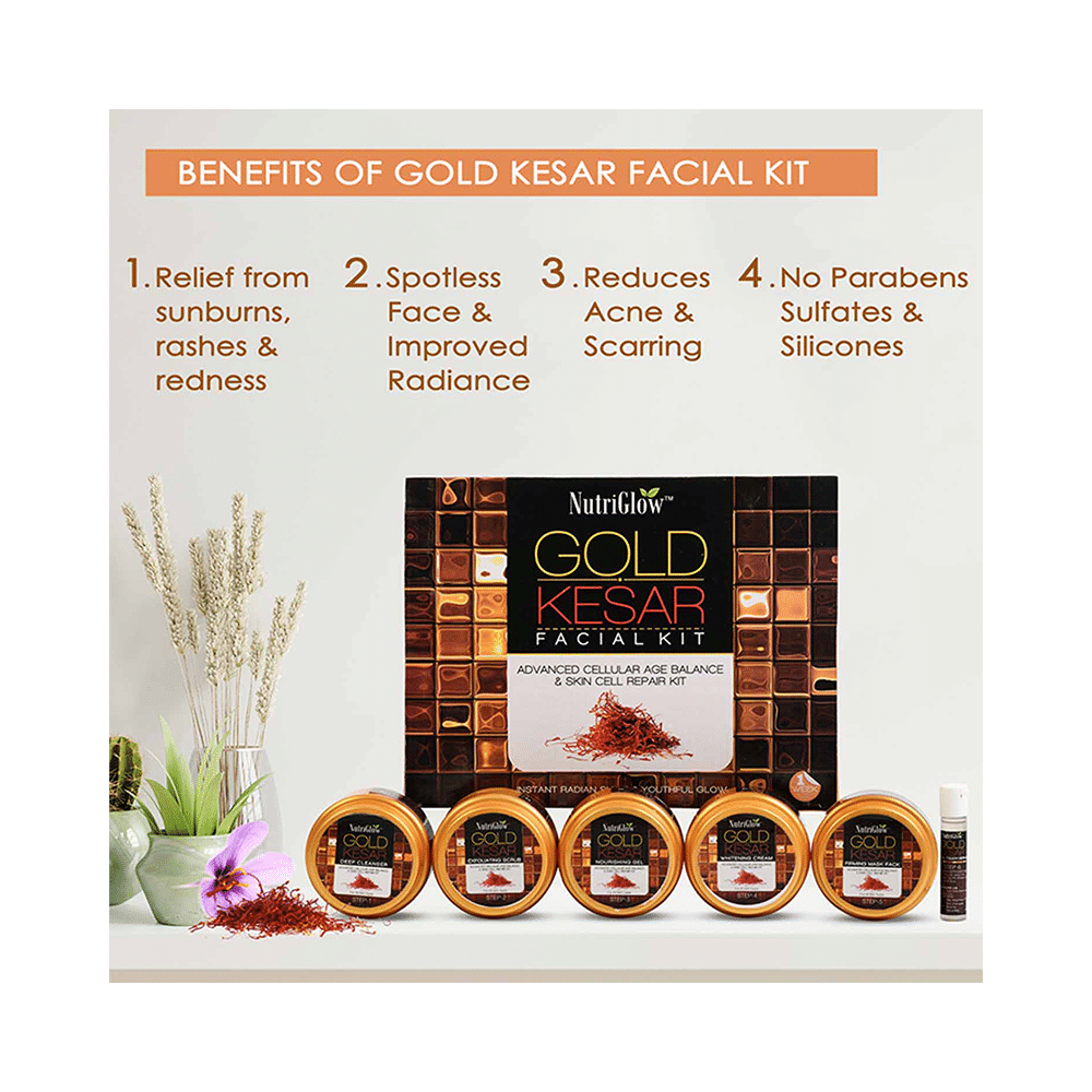 Nutriglow Gold Kesar Facial Kit - Image 3