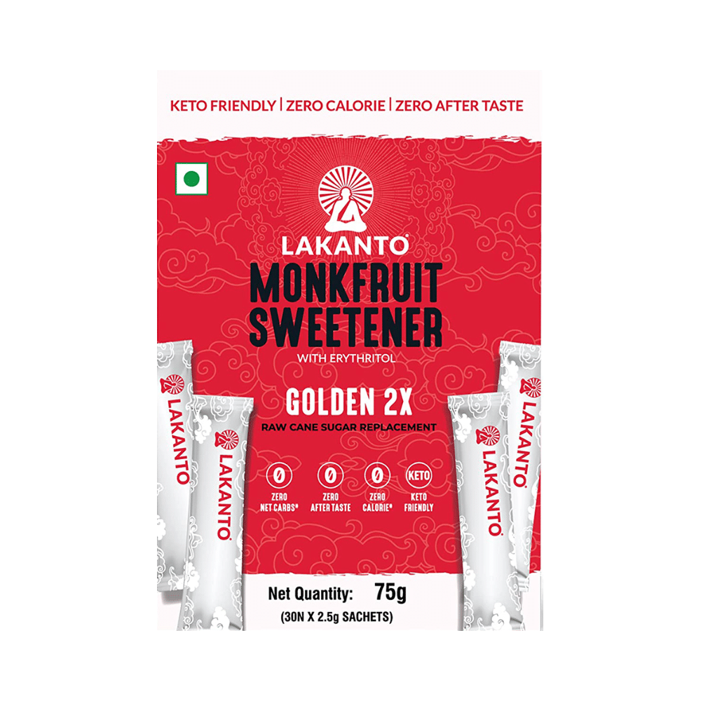Lakanto Natural Sweetener-Golden Japanese Monkfruit Sticks | Sugarfree, Zero Calories (2.5gm Each)
