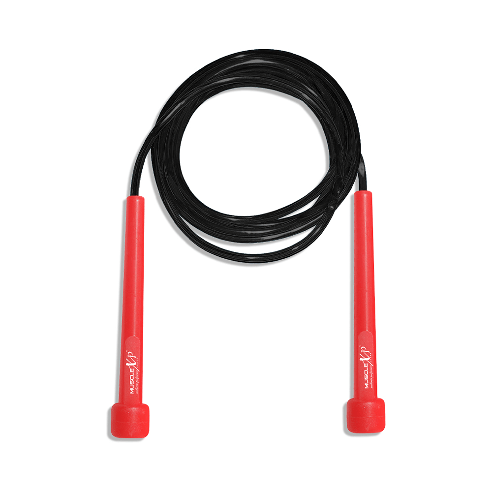MuscleXP Skipping Rope Red and Black - Image 1