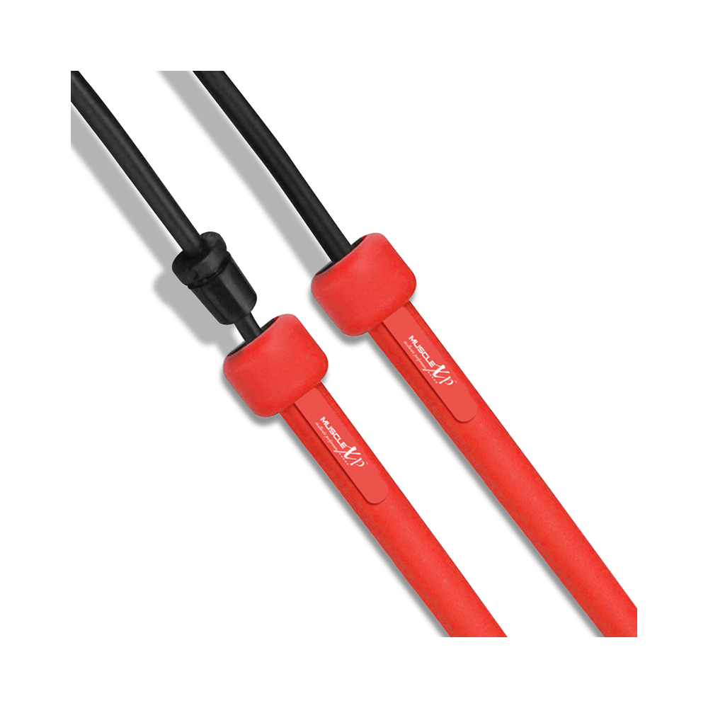 MuscleXP Skipping Rope Red and Black - Image 6