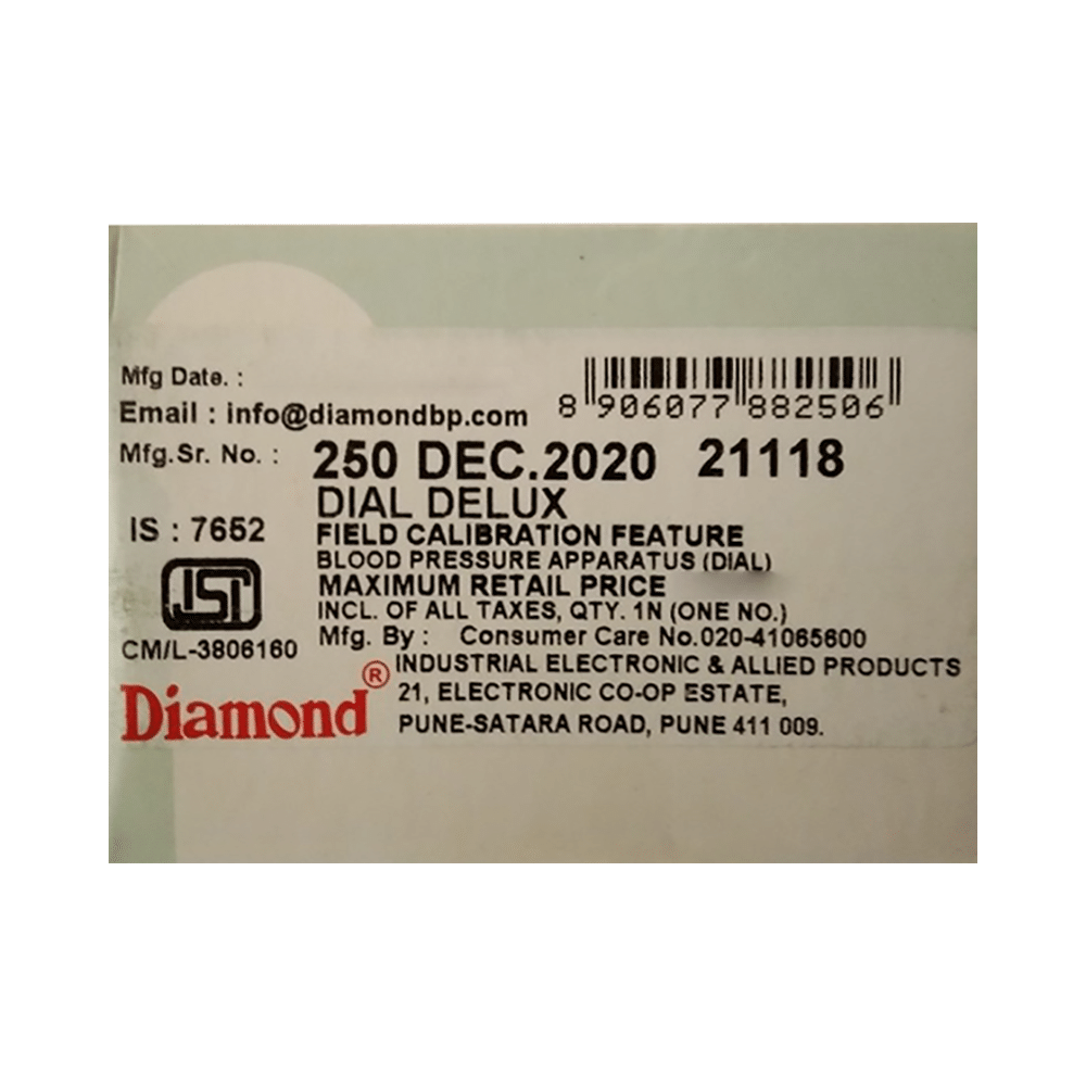 Diamond BPDL 250 Dial Deluxe Blood Pressure Appratus - Image 3