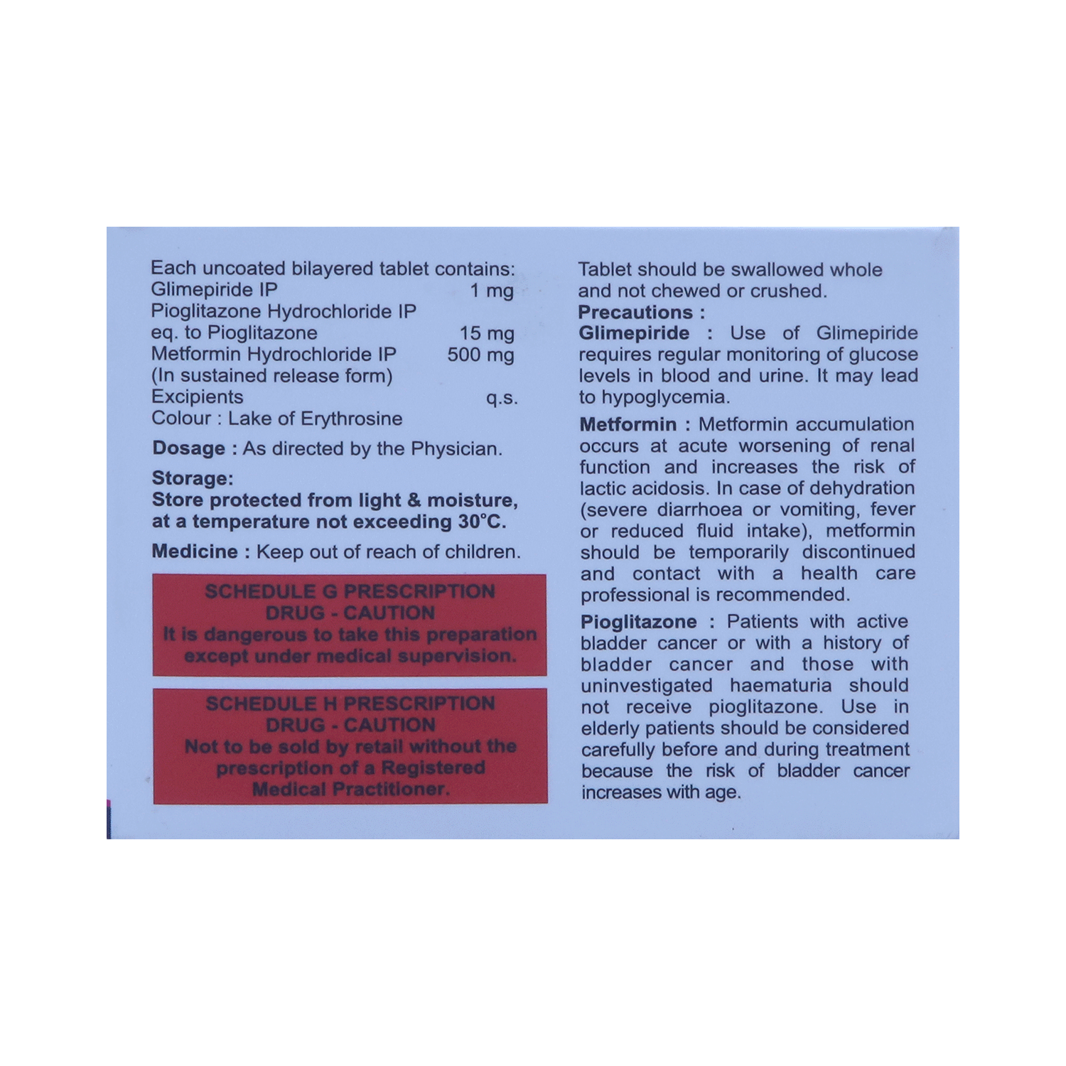 Switglim MP 1mg/500mg/15mg Tablet SR - Image 4