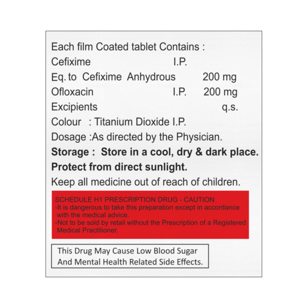 Yepcef O 200mg/200mg Tablet - Image 2