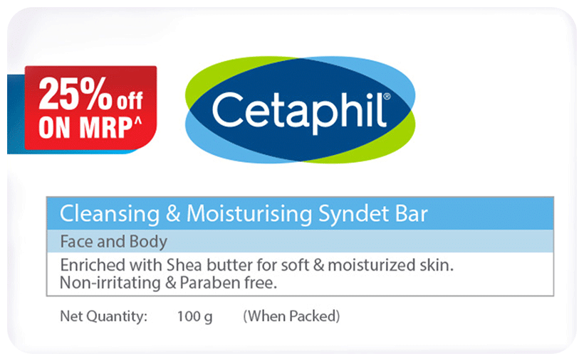 Cetaphil Cleansing & Moisturizing Syndet Bar - Image 1