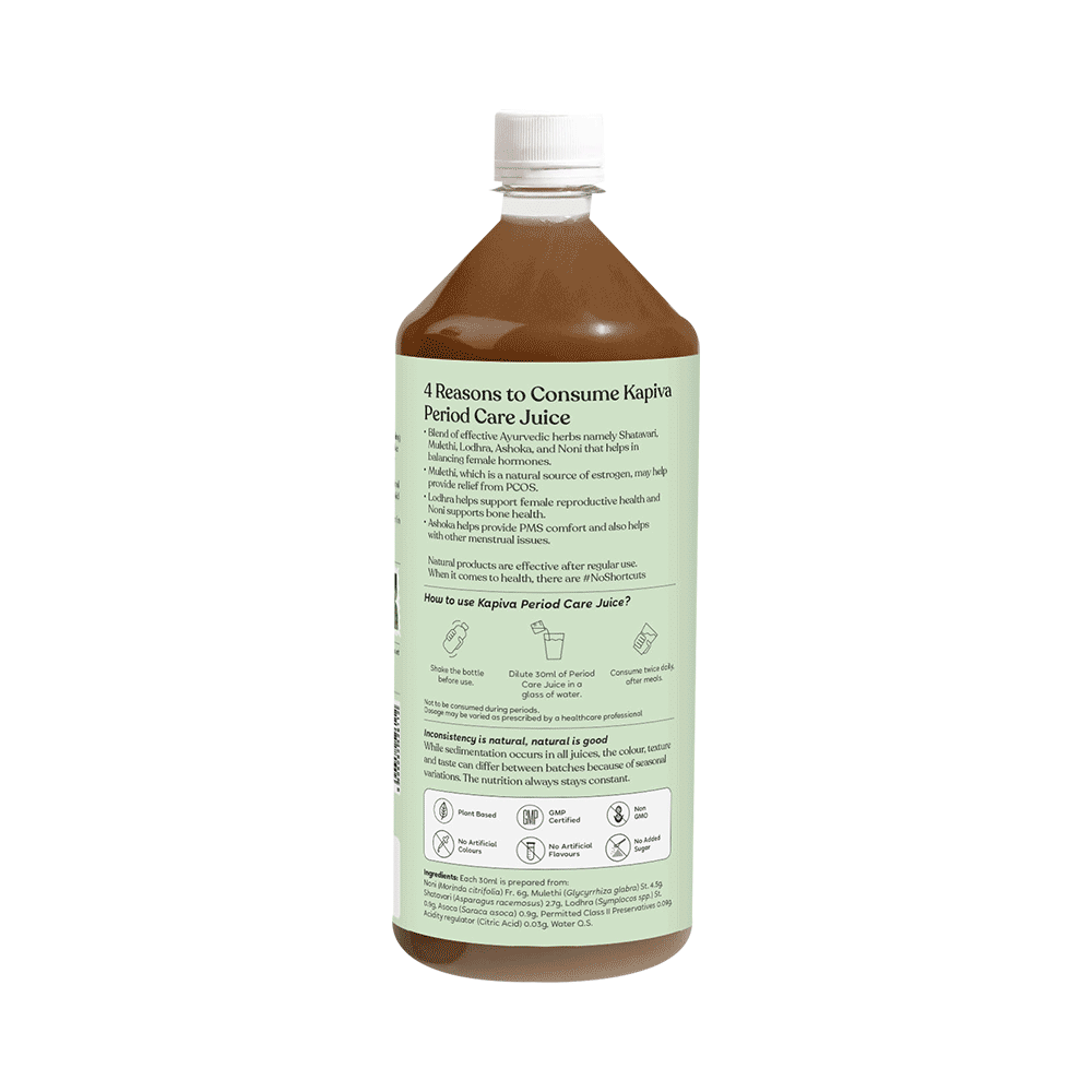 Kapiva Period Care Juice | For Irregular Periods, Period Pain, Hormonal Imbalance, PCOD & PCOS care Juice - Image 9